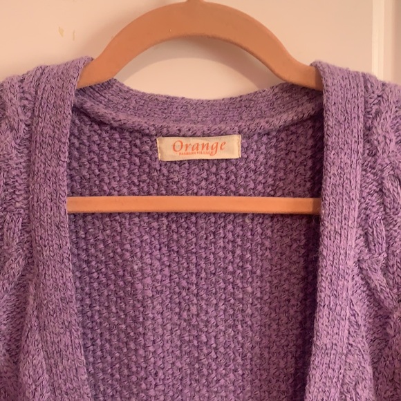 Chunky Purple cardigan - Picture 2 of 3